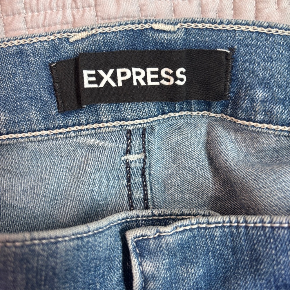 Express bell flare high rise jeans - Picture 6 of 8